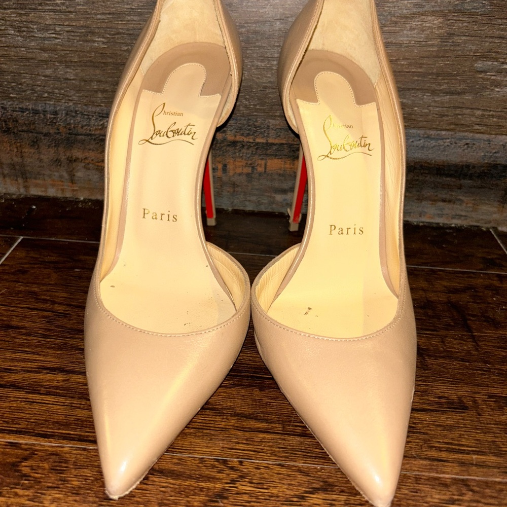 Christian Louboutin Women's Beige Iriza Heels